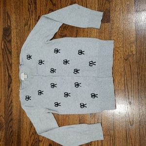 LOFT Sequin Ribbon Detailed Cardigan